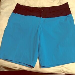 Men's Lululemon sz 38 color block shorts